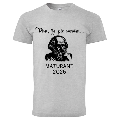 Maturitní tričko 2026 s motivem Sokrates